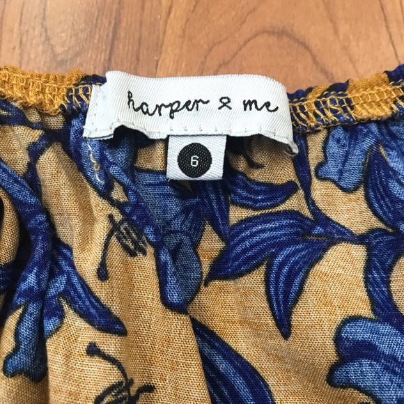 Harper & Me floral dress Sz 6 - Picture 3 of 4